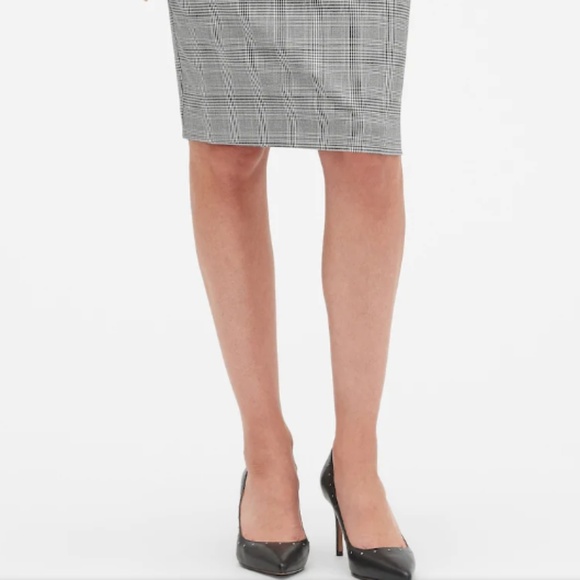Machine Washable Tie Waist Plaid Pencil Skirt - Picture 6 of 8